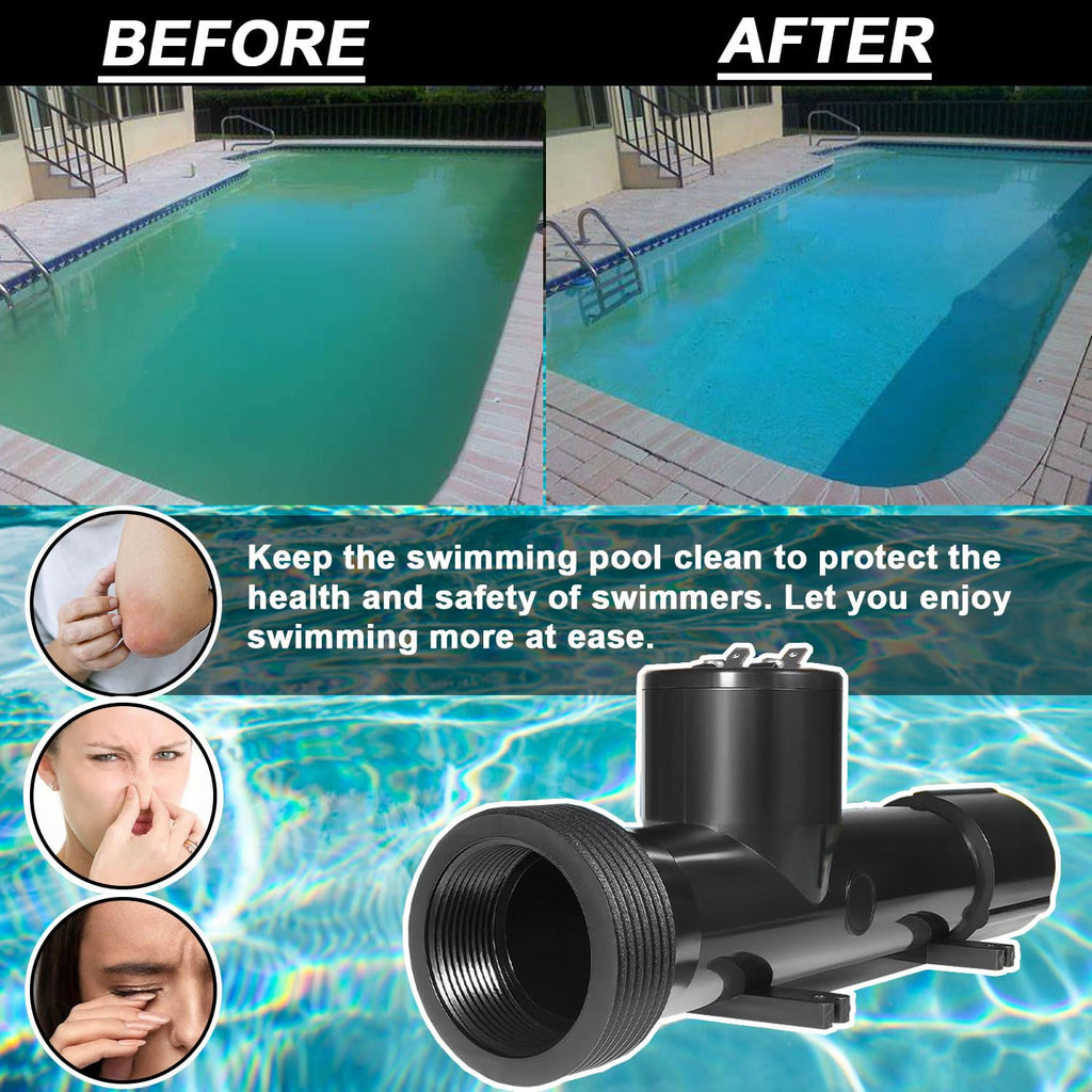 mooncar 4CH4002-R Swimming Pool Ionizer Chamber Replacement Chamber for Hybrid Pool Treatment System