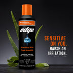 Edge Shaving Gel for Men, Sensitive Skin, 7 oz (6 Pack)