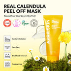APRILSKIN Calendula Flower-Infused Facial Peel Off Mask, 3.52 fl. oz, PHA, BHA & Niacinamide gently exfoliates, removes impurities, improves uneven skin tone, and minimizes pores, Korean Skincare