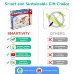 Smartivity 2in1 Hydraulic Airplanes & Darts Launcher STEM Toy for Kids Ages 6-14 Years I Cool Birthday Gifts for Boys & Girls | DIY Science STEM Kit for 6, 8,10,12,14 Years I Engineering Game