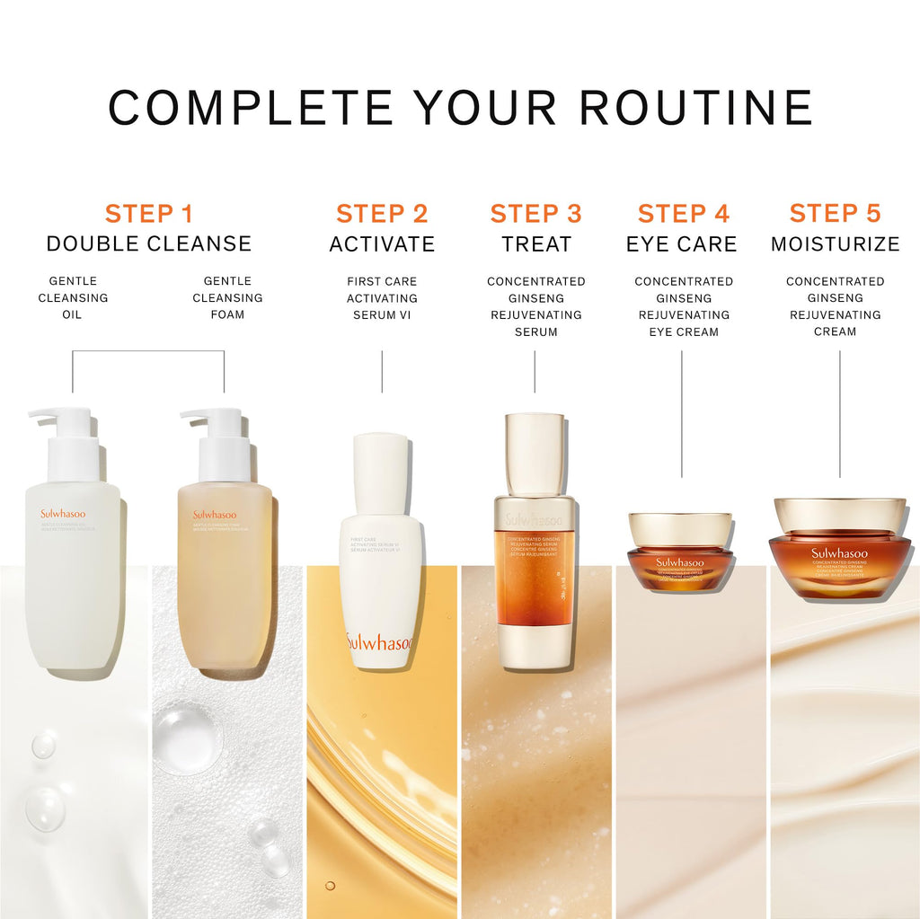 Sulwhasoo Gentle Cleansing Oil Jumbo –Daily Oil Cleanser w/Korean Herbal Ingredients for Face | Removes Waterproof Makeup & SPF, Softens & Nourishes Skin | Hydrating Double Cleansing, Korean Skincare