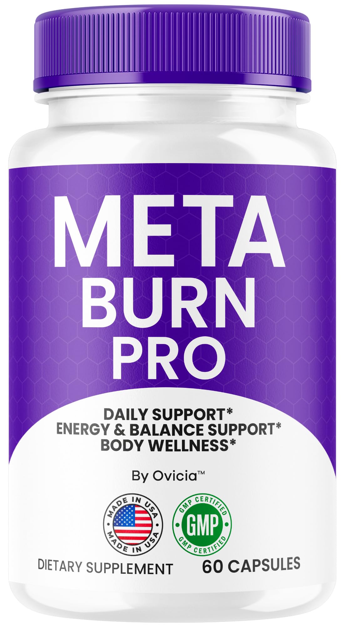 Meta Burn - Official Meta Burn Pro Capsules Advanced Formula with All Natural Ingredients, MetaBurn Pills Maximum Strength for Wellness & Overall Health Support, 60 Capsules for 1 Month