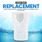 Aquatonics Replacement 355667 Pool Pump Basket Compatible with SuperFlo, SuperFlo VF, Variable Speed and Pinnacle High Flow Inground Pumps | Heavy-Duty Pool Pump Strainer Basket - 1 Year Warranty