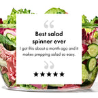 OXO Good Grips 6.22 Qt Salad Spinner, Vegetable Washer with Bowl & Strainer