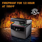 SentrySafe Black Fireproof and Waterproof Safe, File Folder and Document Box with Key Lock, Ex. 14.3 x 15.5 x 13.5 inches, HD4100