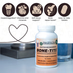MediNiche Bone-Tite Osseointegration Support Supplement I Key Vitamins, Minerals, and Nutrients to Promote Dental Implant Support | 90 Tablets | Pack of 1