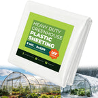MTYIK 8x25 ft Greenhouse Plastic Sheeting, 6 Mil Green House Plastic Covering, Heavy Duty Greenhouse Cover Replacement, Thick Greenhouse Film