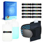 Complete Urine Test Kit - 3.5 oz Translucent Smaller Bottle, Hidden Non-Falling Leg Strap, High Elasticity, Urine Test Thermometer Label and Bag
