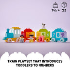 LEGO DUPLO My First Number Train Toy with Bricks for Learning Numbers, Preschool Educational Toys for 1.5-3 Year Old Toddlers, Girls & Boys, Early Development Activity Set, 10954