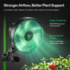 VIVOSUN AeroWave A6 Grow Tent Clip Fan, 6" Auto Oscillating Fan, 1-Pack
