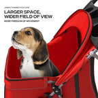 Pet Stroller for Small Dogs 10 lbs, Dog Stroller for Medium Dogs 30 lbs, Cat Strollers for 2 Cats, 3 Wheels Foldable Jogger Puppy Stroller with Storage Basket and Cup Holder, Red