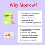 Morrow Beauty - Peptide-Infused Smoothing Wrinkle Patches - Overnight Patches for Smoothing Fine Lines and Wrinkles, Anti Aging Stickers for Crow's Feet, Elevens, Smile Lines (66 Count)