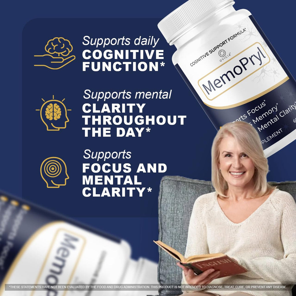 (2 Pack) Memopryl Capsules - MemoPryl Support Advanced Formula, Daily Memo Pryl Pills All Natural Ingredients Premium Formula Vitamins for Overall Health & Wellness Reviews, 120 Capsules for 2 Months