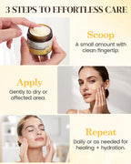 GAJUANR Bee Venom Moisturizing Cream, All-in-One Nourishing Moisturizer with Hyaluronic Acid, Firming & Hydrating Face and Body Cream, Natural Gentle Formula for All Skin Types (60g * 2PCS)