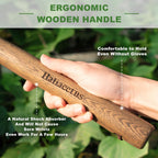 Haliaeetus Scuffle Hoe, 16.8'' Stirrup Hoe for Weeding in Raised Bed