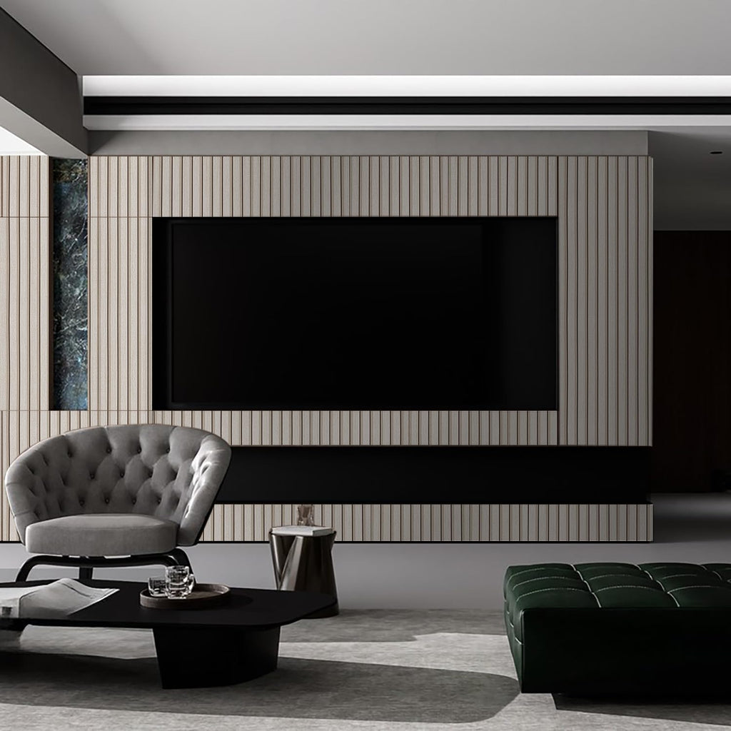 LOVADA Peel and Stick Wood Slat Wallpaper - 23.6" x 120" Self Adhesive Wall Panel, DIY Removable Contact Paper for Walls, Accent Wall Decor (Easy to Install)