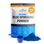 Organic Blue Spirulina Powder, 120 Servings - 100% Pure Superfood Blue-Green Algae, Natural Food Coloring for Smoothies & Protein Drinks - Non GMO, Gluten-Free, Vegan + USDA Certified, No Fishy Smell