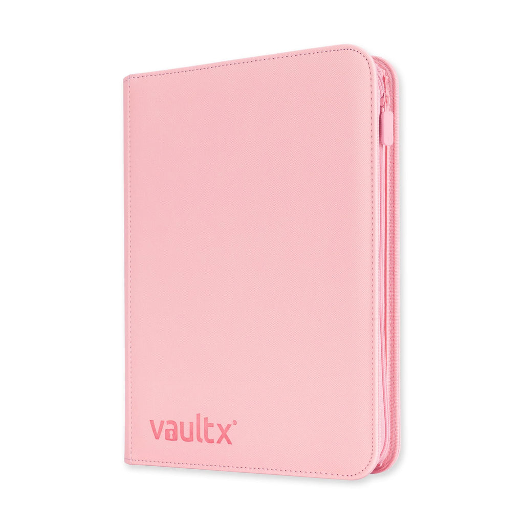 Vault X 9 Pocket Trading Card Zip Binder, 360 Cards, Premium Exo-Tec Album Material, 20 Side-Loading Pages, Folder for Collectible Games, Sports, TCG (Pink)