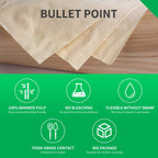 Soft Durable Bamboo Facial Tissues - 3 Ply Natural Unbleached Facial Paper Dry or Wet Use 12 Packs（134 Tissue per Pack, 1608 Tissues Total）