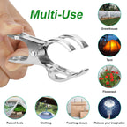 Samhopo 24 Pack Large Garden Clips for Netting, Clamps with 2''Jaw Opening