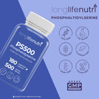 Phosphatidylserine Pure 500mg – 180 Vegetarian Pills, 3-Month Supply, Supplement for Strengthening Memory, Focus & Cognitive Function, Made in USA, Lab Tested, Non GMO