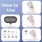 Hearing Aids Rechargeable Hearing Aids for Seniors with Moderate Hearing Loss, Hearing Amplifiers for Seniors with Noise Cancellation and Volume Control, Clear Sound Hearing Amplifiers, Black