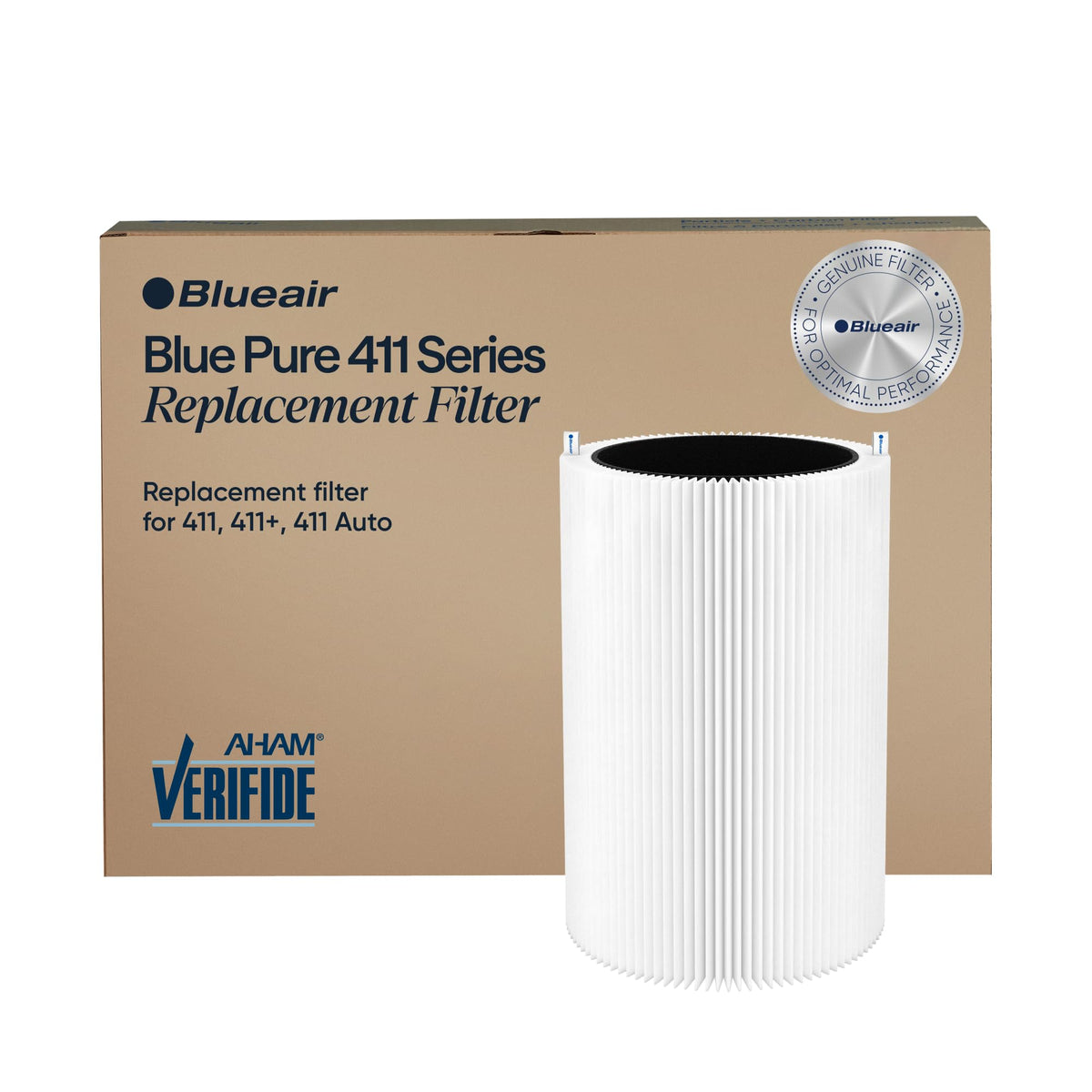 BLUEAIR Genuine 411 Series Air Purifier Replacement Filter, Everyday