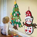 Montessori Felt Christmas Tree for Toddlers, Felt Christmas Tree for Kids, 2026 New Oversized Hanging Xmas Gifts, with Lights