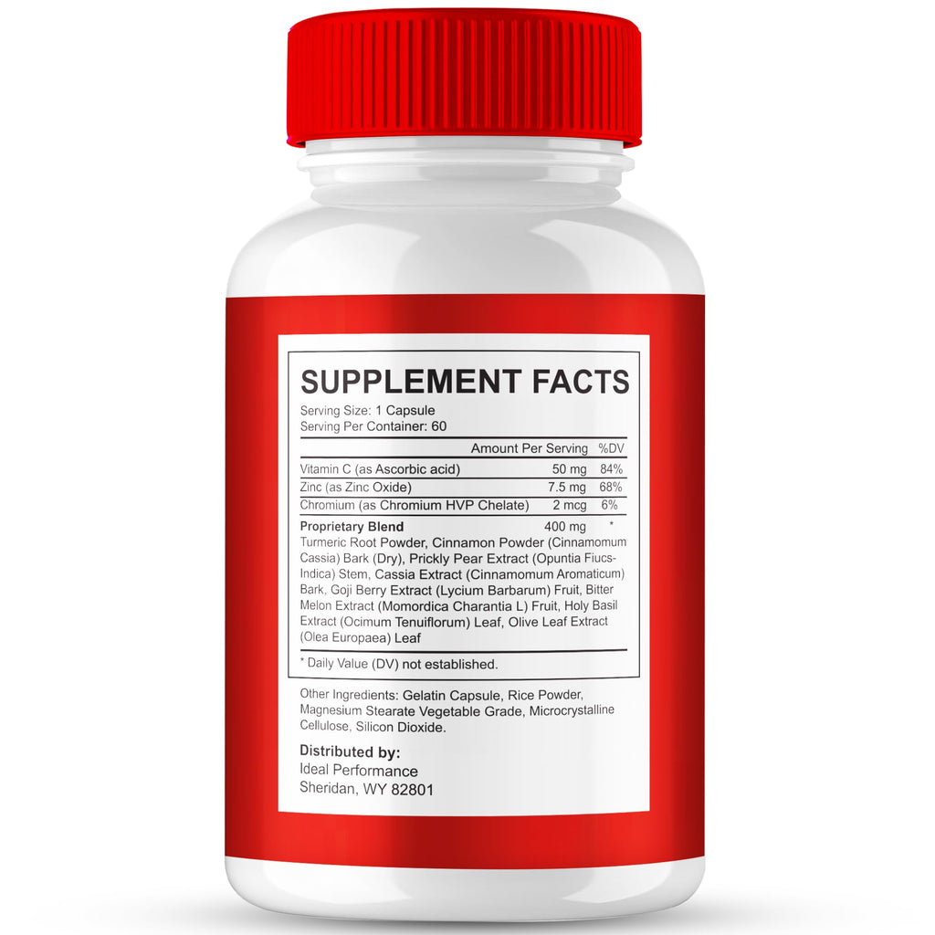 GlucoSense Capsules, Official GlucoSense Pills Advanced Blood Formula Supplement - Maximum Strength, All Natural Healthy Circulation & Stable Levels, Advanced Gluco Sense Health Reviews (3 Pack)