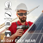 Hoqiwild ANSI Z87.1 Tinted Safety Glasses Bulk 12 pack, Safety Sunglasses for men and women, Scratch & Impact Resistant UV protection sunglasses for Construction, Outdoor Sports & Work