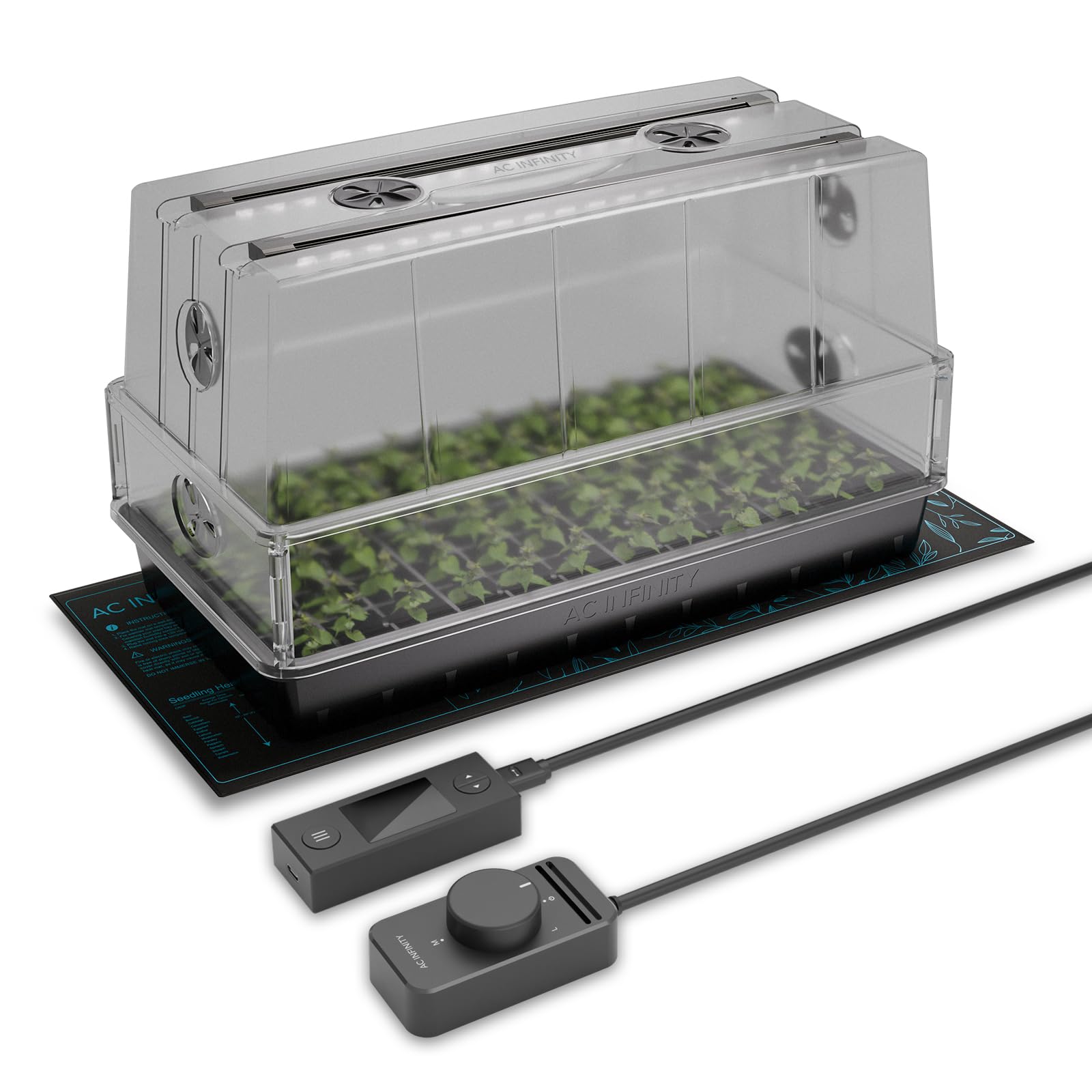 AC Infinity Heavy-Duty Large Humidity Dome 6x12 Germination Kit