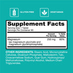 Qunol Magnesium Glycinate Complex, Gentle on Stomach, 250mg One Pill Dose, Superior-Absorption Magnesium, Nerve, Bone and Muscle Health Supplement, 90 Count (Pack of 1)
