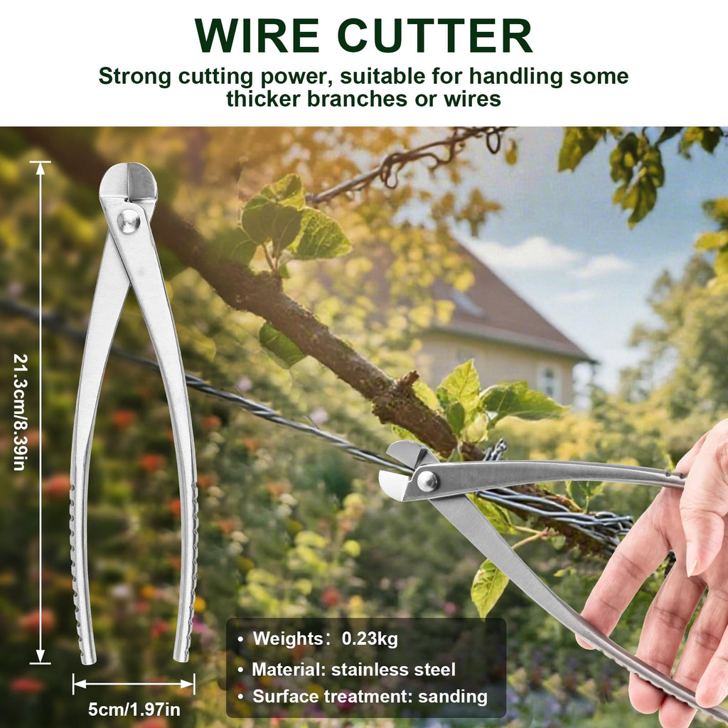6 PCS Bonsai Pruning Tool Set, 6 Different Roles of Scissors to Meet All the Needs of the Usage Process, for Plant Pruning and Shaping, Free Your Hands and Easy to Finish the Work
