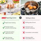 Dash Rapid Egg Cooker, 7 Eggs, Hard Boiled, Poached & Omelettes, Cream