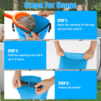 2 Pack 30lb Universal Pool Ladder Weights, No Breaken Pool Step Weights for Above Ground Pools, 500D PVC Waterproof Pool Stair Weights Pool Sand Bags for Above Ground Swimming Pools Stair (Sky Blue)