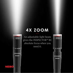 NEBO Inspector 360 Pen Light, 360 Lumen LED Rechargeable Pocket Light-Black