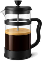 Utopia Kitchen Borosilicate Glass French Press Coffee Maker 34 Oz, Black