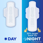 Always Infinity Feminine Pads for Women, Flexfoam Pads with Wings, Size 4, Overnight Absorbency, Unscented, 38 Count