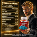 Phosphatidylcholine Gummies 600 mg (Sunflower Lecithin) 5-in-1 Choline Complex with Alpha GPC 150 mg, Phosphatidylserine 100 mg, Inositol 100 mg & Choline Bitartrate 50 mg for Daily Focus 60 Count