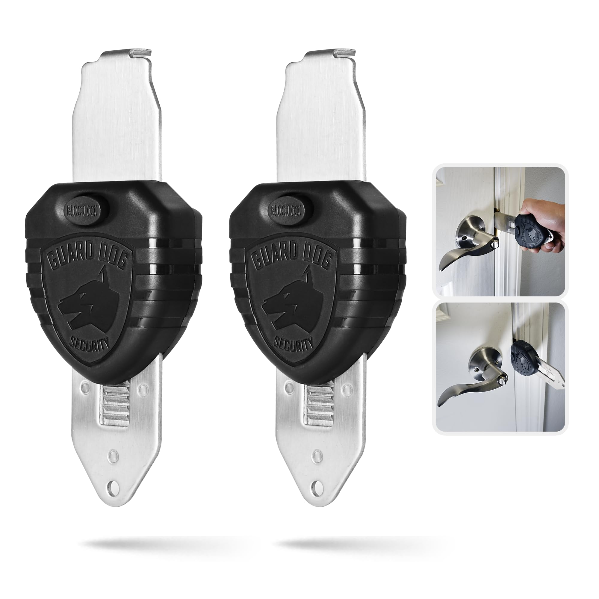 Guard Dog Security Blocklock Portable Door Lock, Hotel Door Locks for Travelers Security, Tough, Durable, Apartment Door Security, Home Security, Travel Essentials, Easy to Use