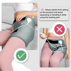 Comfytemp Heating Pad for Hip & Lower Back - Soothing Heat Wrap for Waist, Thigh & Hip Support, 3 Temperature Settings, 2H Auto-Off (Gray, S/M)