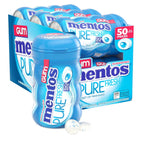 Mentos Pure Fresh Sugar-Free Chewing Gum, Fresh Mint, 50 Count (6 Pack)