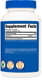 Nutricost Huperzine A Capsules 200mcg, 240 Capsules - Non-GMO, Vegetarian Friendly