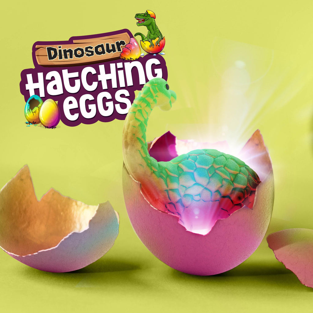 Dan&Darci Dinosaur Hatching Surprise Eggs for Kids - 6 Pack - Grows 600% - Dino Egg Toys for Boys & Girls Age 3-8 - Gift Ideas, Party Favors, Basket Stuffers - Gifts for Girls Ages 3 4 5 6 7 8