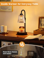 Innqoo Candle Warmer Lamp with Timer Home Decor Birthday Gifts for Women