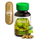 Amazon Andes Organic Graviola Soursop Leaf Capsules 400mg - USDA Certified Annona Muricata from Peruvian Amazon Rainforest - 100 Vegetarian Caps - Guanabana Brazilian Paw Paw Non-GMO