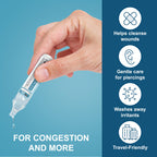 Saline Ampoules - Saline Solution, Sodium Chloride 0.9%, Nasal Cleanse for Babies, Kids, & Adults, Sterile Nasal Care, Wound Cleansing - 50 Count (5ml Each)