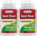 Best Naturals Beet Root Powder 500 mg 180 Capsules (180 Count (Pack of 2))