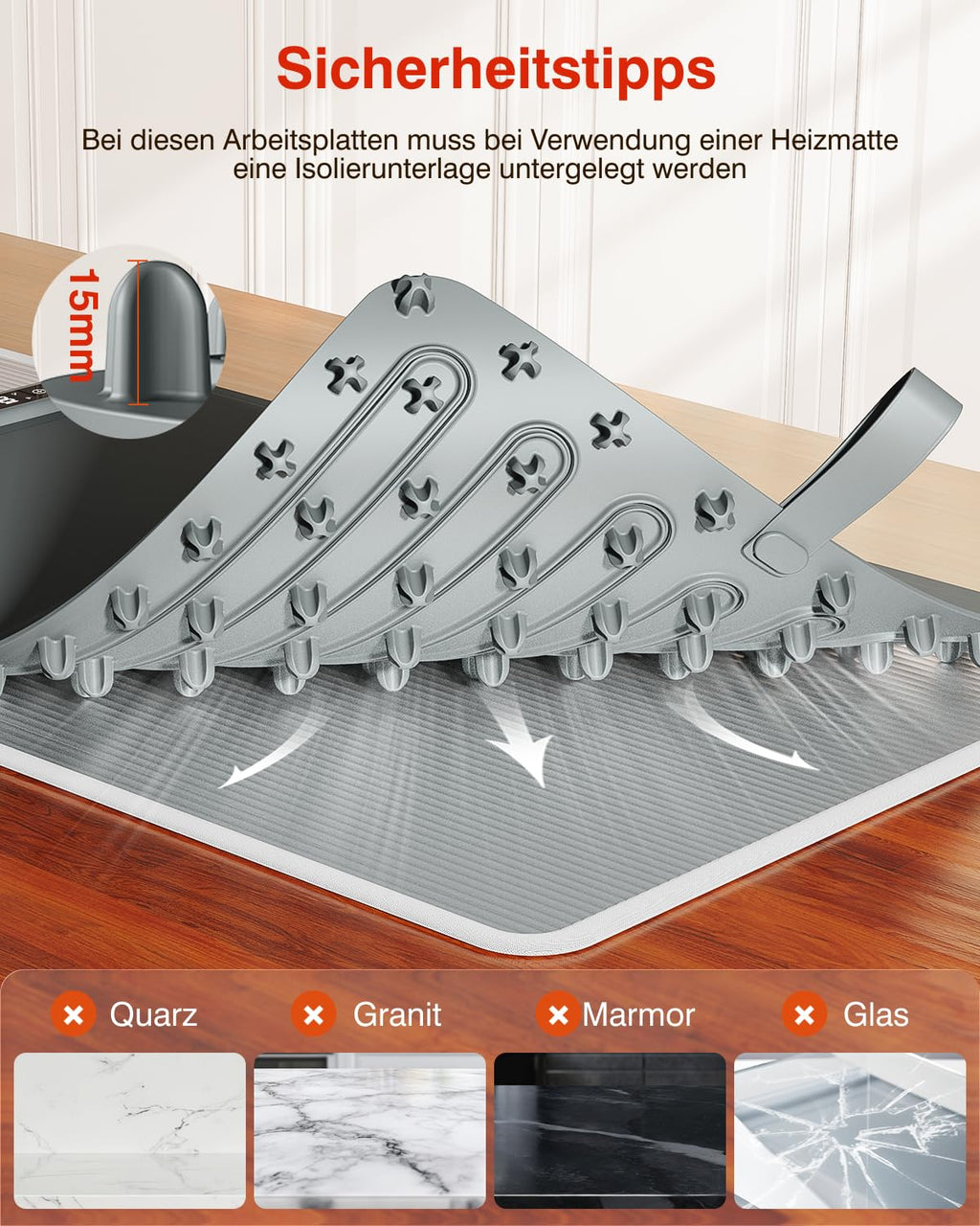 Warming Mat for Food (35"x16") - iTRUSOU Extra Large Electric Warming Tray with 7-Level Temp, 500W High-Power & 99H Timer - Rollable XL Large Food Warming Mat for Parties & Buffet