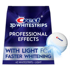 Crest 3D Whitestrips Professional Effects + LED Light – Teeth Whitening Kit, 1 Light + 20 Treatments, Each with 1 Upper/1Lower, 40 Strips – Crest 3DWhite Teeth Whitening Strips